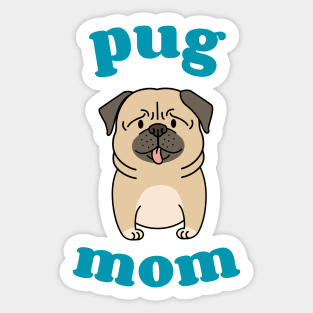 Pug Mom Sticker